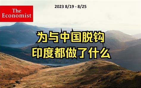 三读经济学人 为与中国脱钩印度都做了什么 哔哩哔哩