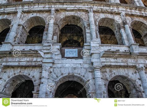 View Of Ruins Of Colloseum Rome Italy Stock Image Image Of