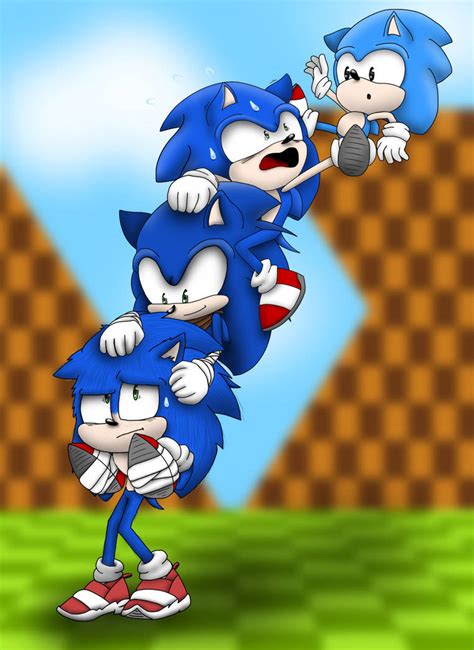 Sonic evolution by ChocopatataSS on DeviantArt