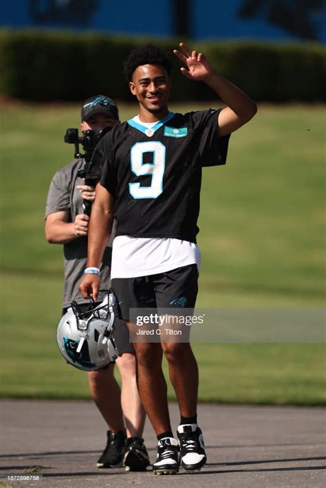 Bryce Young of the Carolina Panthers attends Carolina Panthers... News ...