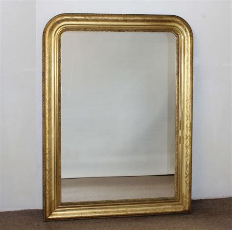 Antique French Archtop Mirror With Beautifully Etched Frame In Antique