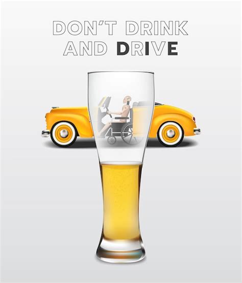 Premium Vector Dont Drink And Drive Concept Drunk Driving Is Not