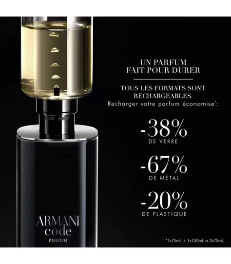 Armani Code Homme Parfum Vaporisateur Rechargeable Giorgio Armani