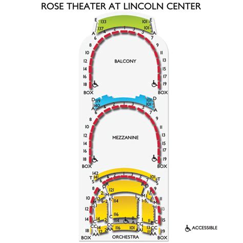 Rose Theater Lincoln Center Seating Chart