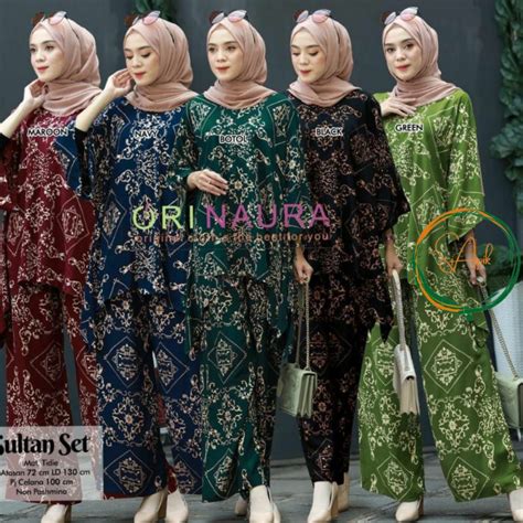 Jual Daster Setelan Jumbo Setelan One Set Tie Dye Waka Motif Sultan