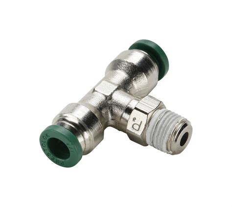 PARKER Fractional Metal Push To Connect Fitting Nickel Plated Brass