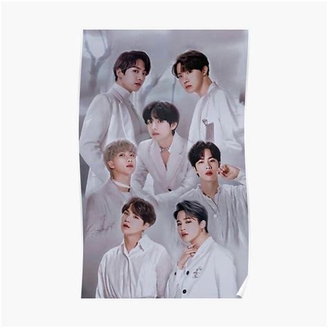 "BTS Members Fan Art" Poster for Sale by AkashPandey | Redbubble