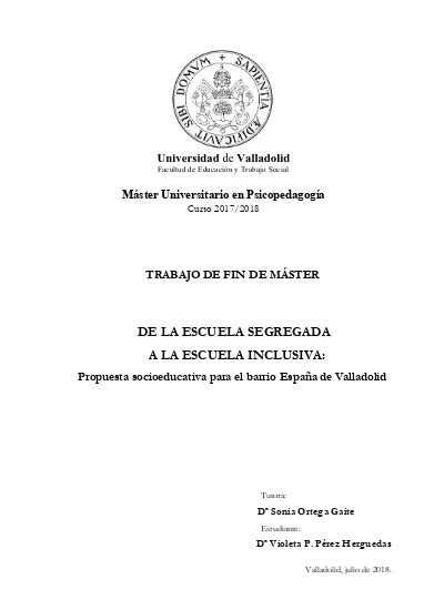 De La Escuela Segregada A La Escuela Inclusiva Propuesta