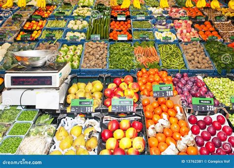 Greengrocer S Shop Stock Image Image Of Prices Wrapped 13762381