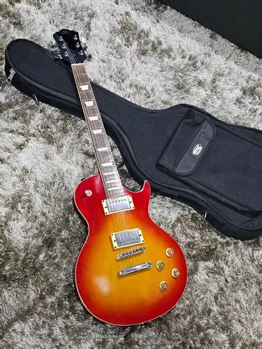 Guitarra Sx Les Paul Semi Case Corpo Em Mogno Parcelamento Sem Juros