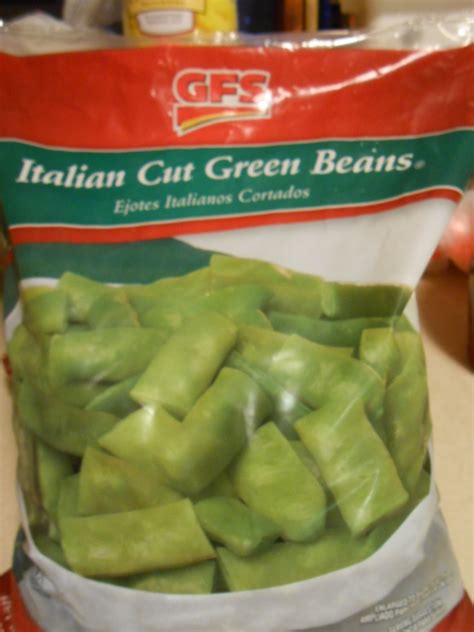 Gfs Frozen Italian Green Beans The Animal Free Chef Test Kitchen