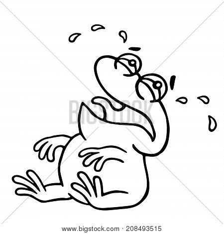 Cute Crying Toad. Vector & Photo (Free Trial) | Bigstock