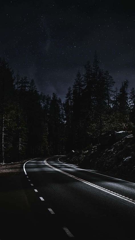 Night Forest Road IPhone Wallpaper HD IPhone Wallpapers IPhone