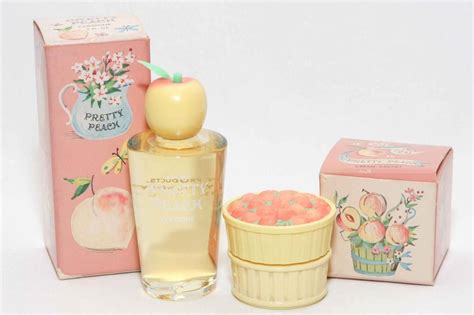 Vtg Avon Pretty Peach Cologne Bottle Full 2oz Perfume Cream Sachet