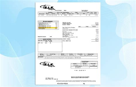 Canada Electric Bill Template Psd Photoshop File