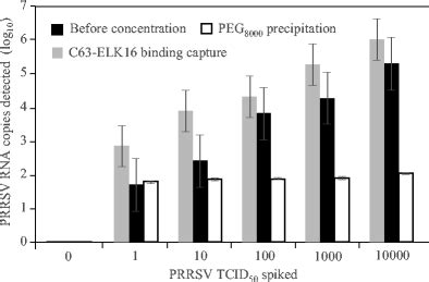 Concentration Of PRRSV From The Virally Spiked Fecal Slurry Samples