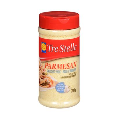 Tre Stelle Grated Parmesan 200g Monastery