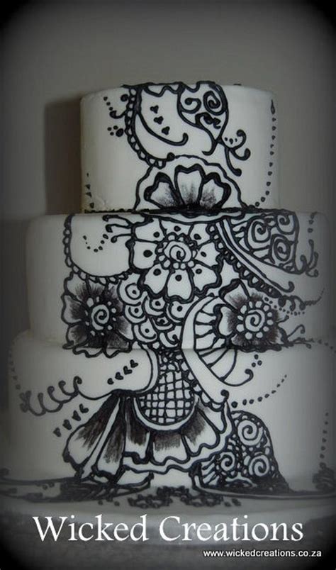 Henna Cake Cake By Wicked Creations Cakesdecor