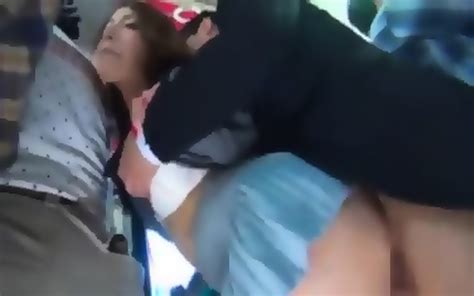 Solid Ass Japanese People Female Shagged On Coach