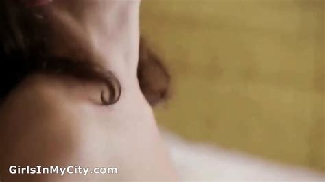 Horny Brunette Makes Big Brother Cum