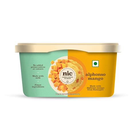 Buy Nic Alphonso Mango Ice Cream Ml Online At Best Prices