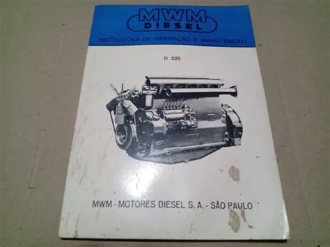 Manual Motor Mwm D 225 Original Mebuscar Brasil