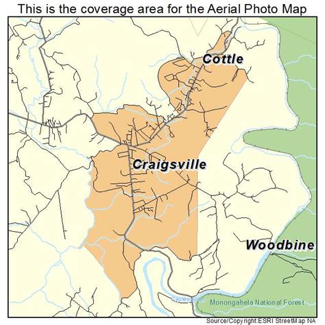 Aerial Photography Map of Craigsville, WV West Virginia