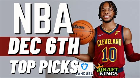 NBA Dfs DraftKings Fanduel Prize Picks Today Tuesday 12 6 2022 YouTube