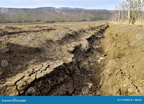 Field Erosion Landscape Stock Image CartoonDealer 176486311