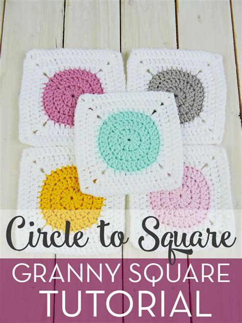 Circle Granny Square Pattern Circle To Square Granny Square Pattern