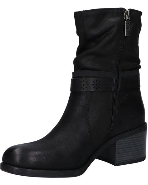 Botins De Mujer Mtng Botines De Tacon Mustang Negro