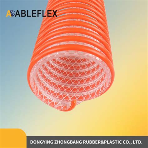 Flexible Plastic Reinforced Pvc Helix Water Pump Suction Discharge