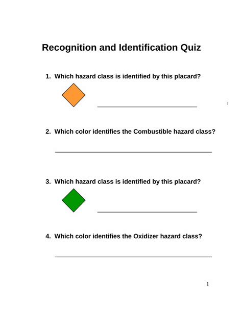 (PDF) Recognition and Identification Quiz and Identification Quiz 1 ...