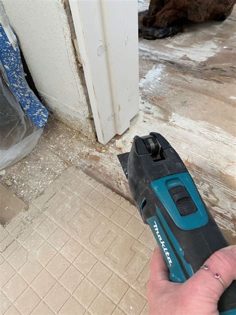 Floor Tile Part 1: Installing Cement Backer Board : Handy Mandy