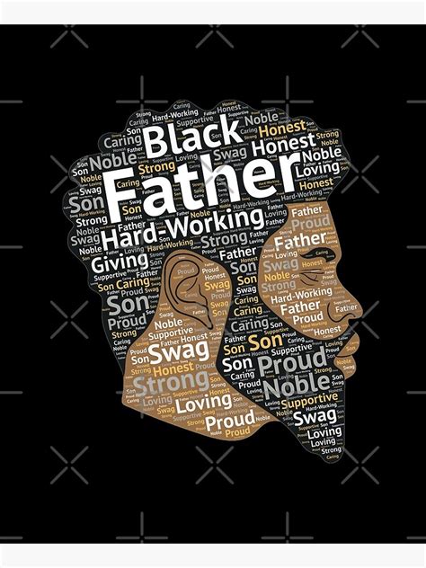 Black Father African American Words In Afro Hair Apron For Sale By