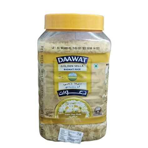 Jual Beras Basmati Daawat Golden Sella Toples 1 Kg Shopee Indonesia