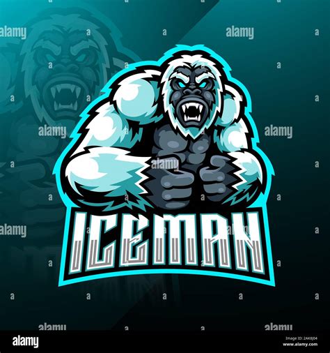 Yeti esport mascot logo design Stock Vector Image & Art - Alamy