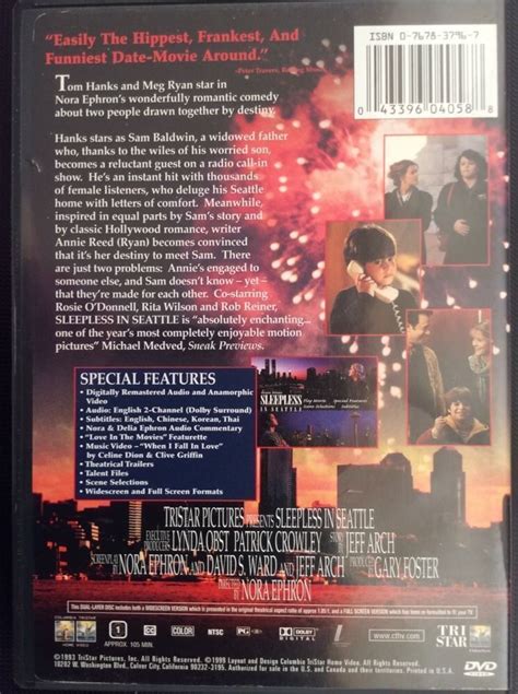 Sleepless In Seattle Dvd Special Edition Meg Ryan Tom Hanks