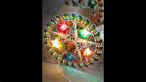 Capiz Christmas Lantern Parol 24 V2 Youtube