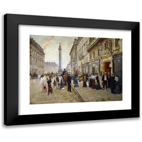 Jean Béraud 18x14 Black Modern Framed Museum Art Print Titled Exit of