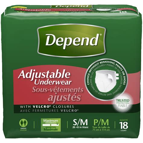 depend adjustable incontinence underwear maximum absorbency small