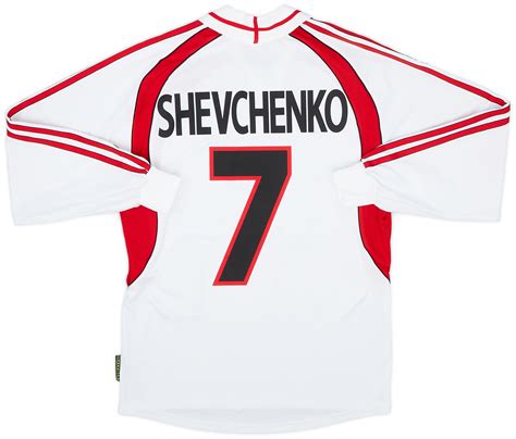 Ac Milan Player Issue Away L S Shirt Shevchenko S