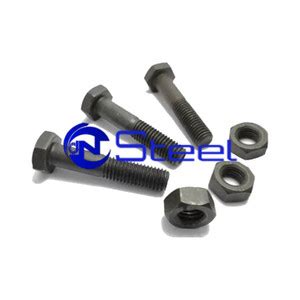 Jual Baut Mur Baja M X Mm Half Drat Hex Bolt Hitam Htb