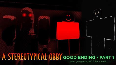 A Stereotypical Obby Good Ending Part 1 Full Walkthrough Roblox Youtube