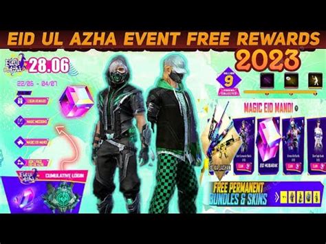 Free Fire Eid Ul Adha Event All Rewards Eid Ul Azha Event