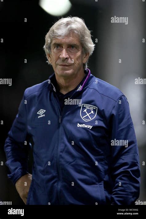 West Ham United Manager Manuel Pellegrini During The Carabao Cup Second