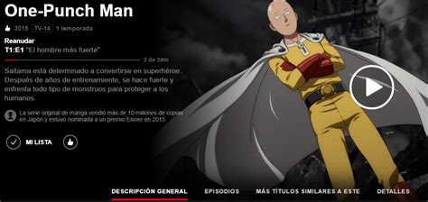 Mira La Temporada De One Punch Man En Netflix Desde Cualquier Parte Del