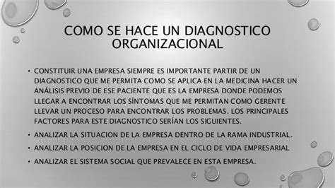 Diagnostico Organizacional Diapositivas