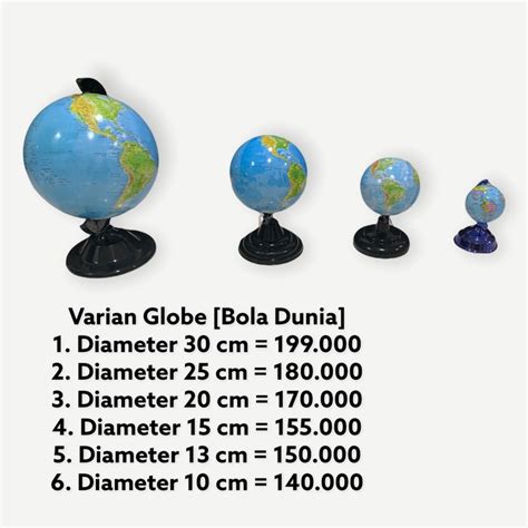 Jual Promo Globe Bola Dunia Diameter Cm Shopee