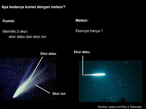 Perbedaan Komet Dan Meteor Meteor